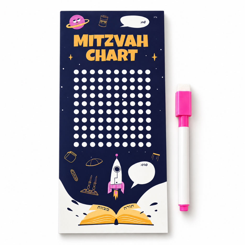 Mitzvah Chart Fridge Magnet — 100 Mitzvos
