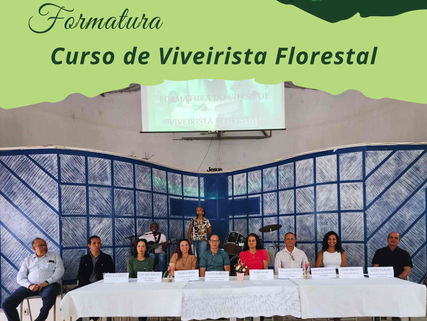 Cerimônia de Formatura do Curso Gratuito de Viveirista Florestal é realizada na Comunidade Cidade Refúgio