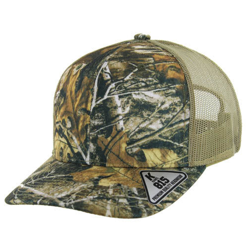 815T | TRUCKER HAT - Hunting Camo/Khaki