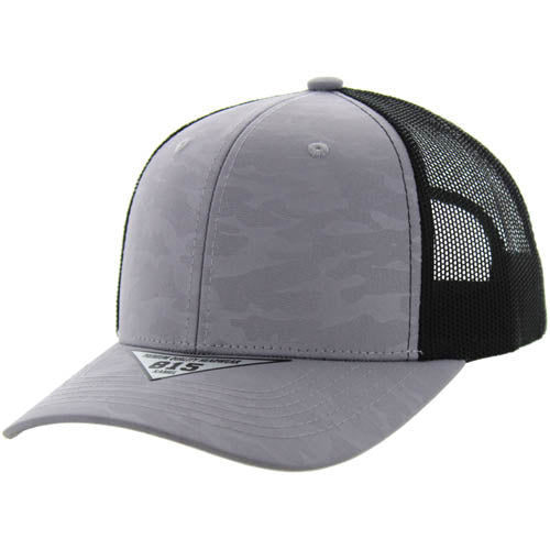 815FCT | FLEX CAMO TRUCKER HAT - Grey