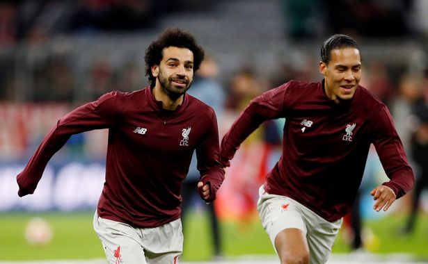 Salah and Van Dijk. (Action Images via Reuters)