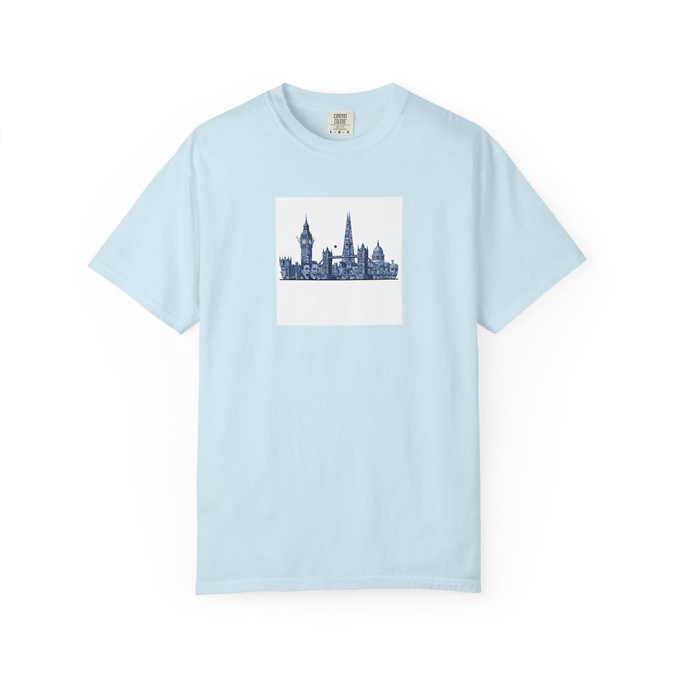 Thumbnail: London Skyline Faces T-shirt 