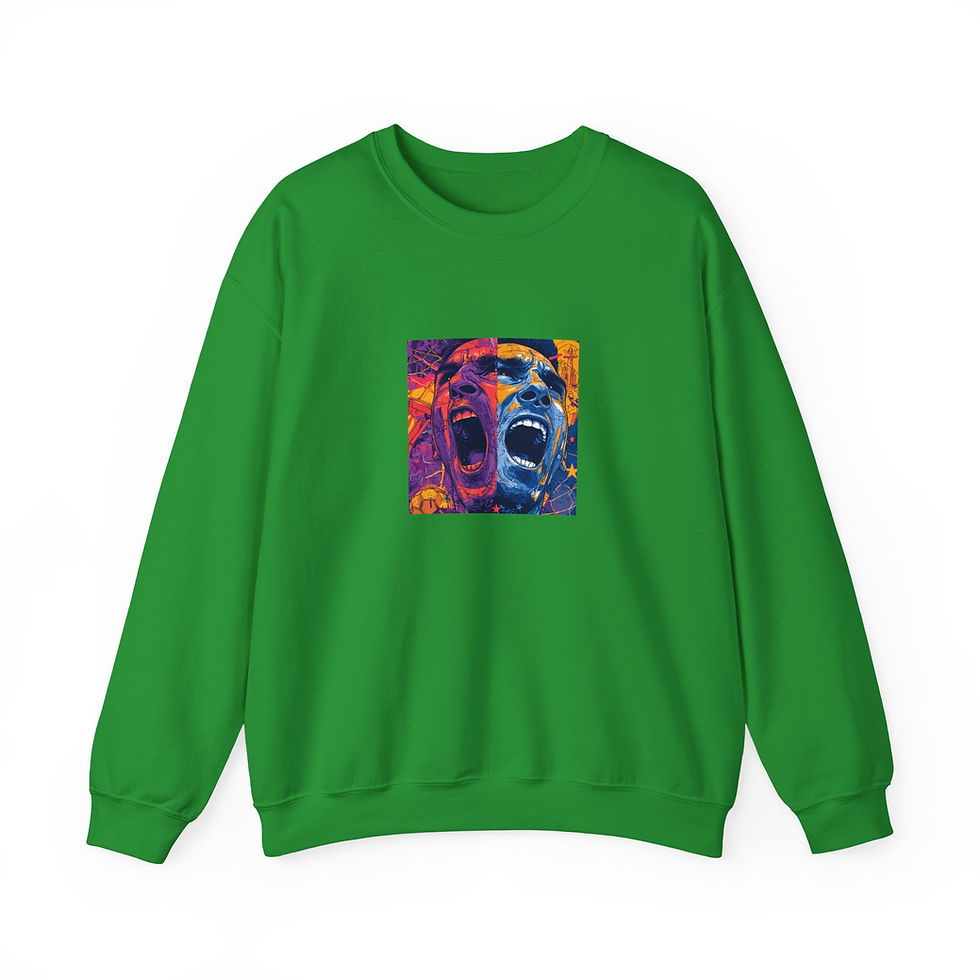 Thumbnail: Football Passion Faces Sweatshirt | Champion's Glory & Heartbreak