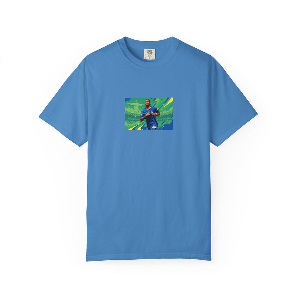 Thumbnail: João Pedro Chelsea FC Brazil Pride | Football Art T-shirt