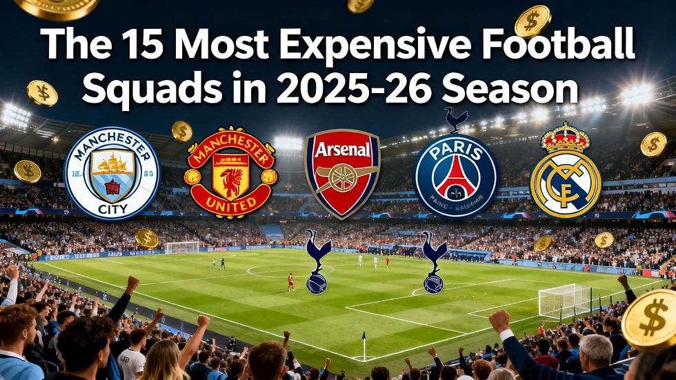 The 15 Most Expensive Football Squads in 2026: Who Tops the Billion-Pound Club
