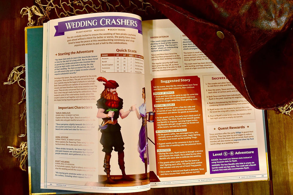 D&D pirate ocean candle