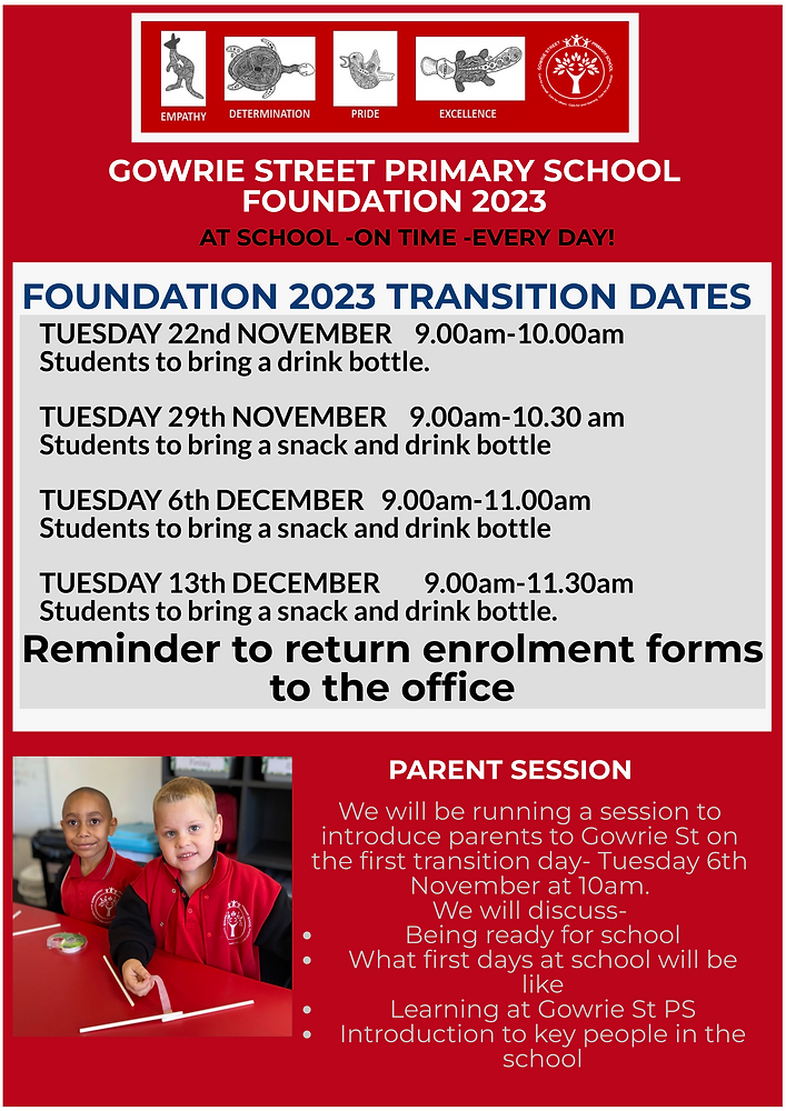 Gowrie Street Primary School Newsletter 7th October