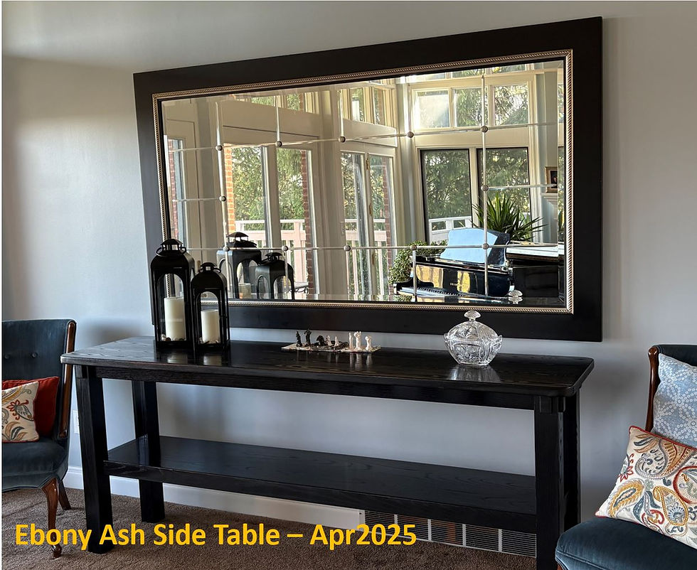 Ebony Ash Side Table