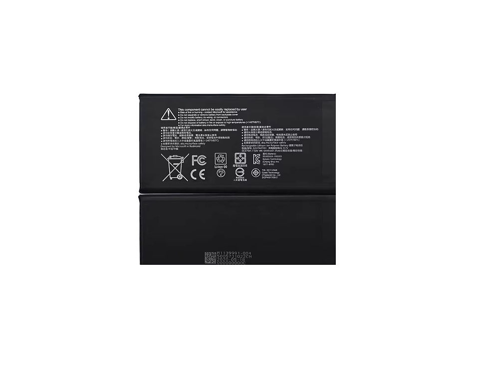 Thumbnail: Battery for Microsoft Surface Pro 7+ Pro 7 Plus (1960) - G3HTA074H Label View