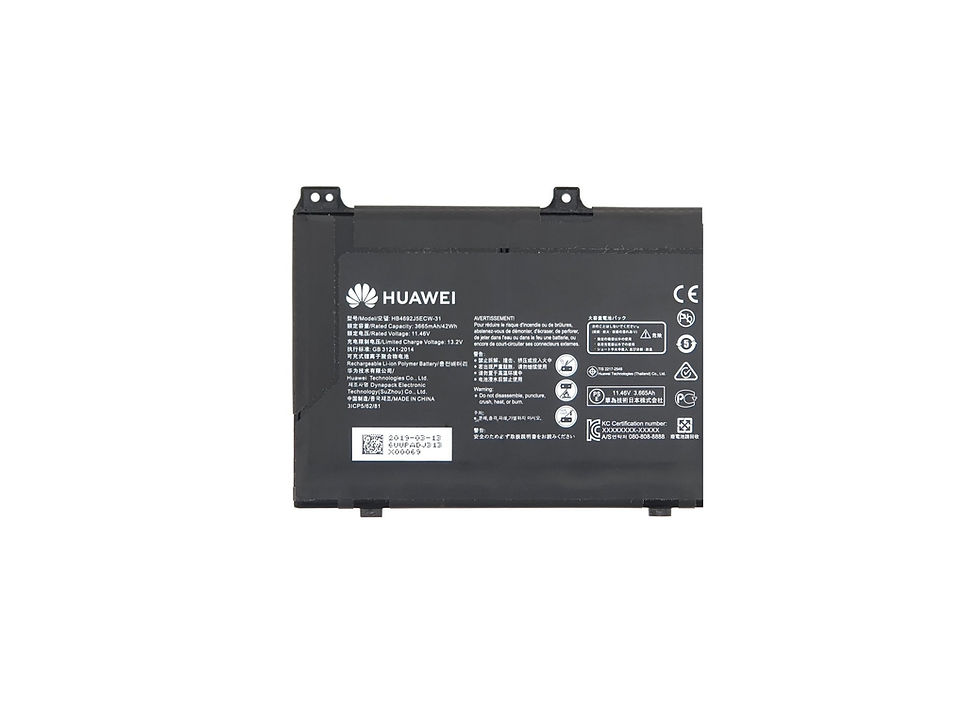 Thumbnail: Huawei HB4692J5ECW-31 Laptop Battery 11.46V 3665mAh 42Wh 3 Cells Label View