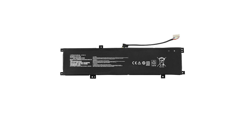 MSI BTY-M55 Laptop Battery 15.4V 5675mAh 87.3Wh 4 Cells Front View