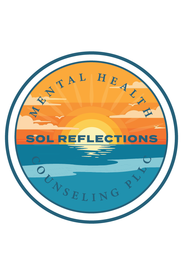 Circular sunset counseling logo