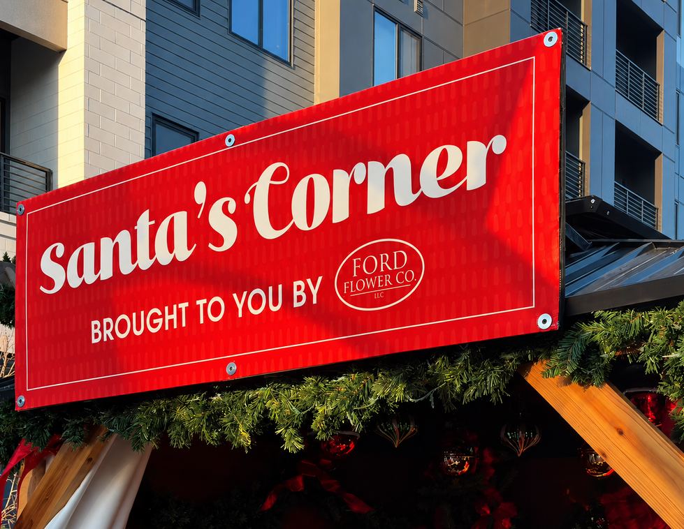 Santa's Corner Banner Design