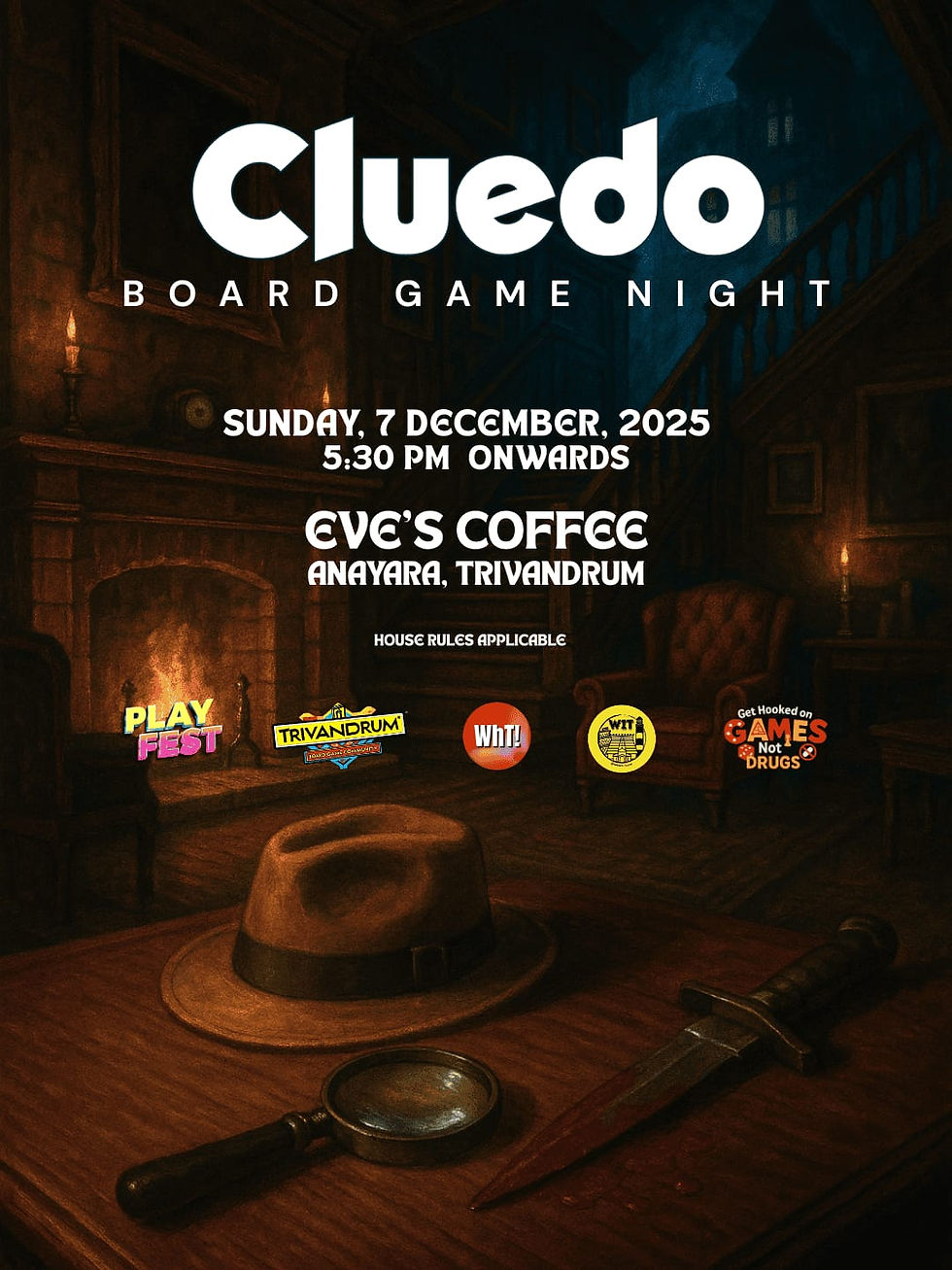 Trivandrum Board Game Community ended the year with Mysteries, Companies and politics.