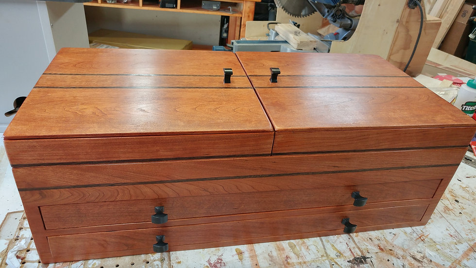 Large solid wood Jewelry Chest whittlersdaughter