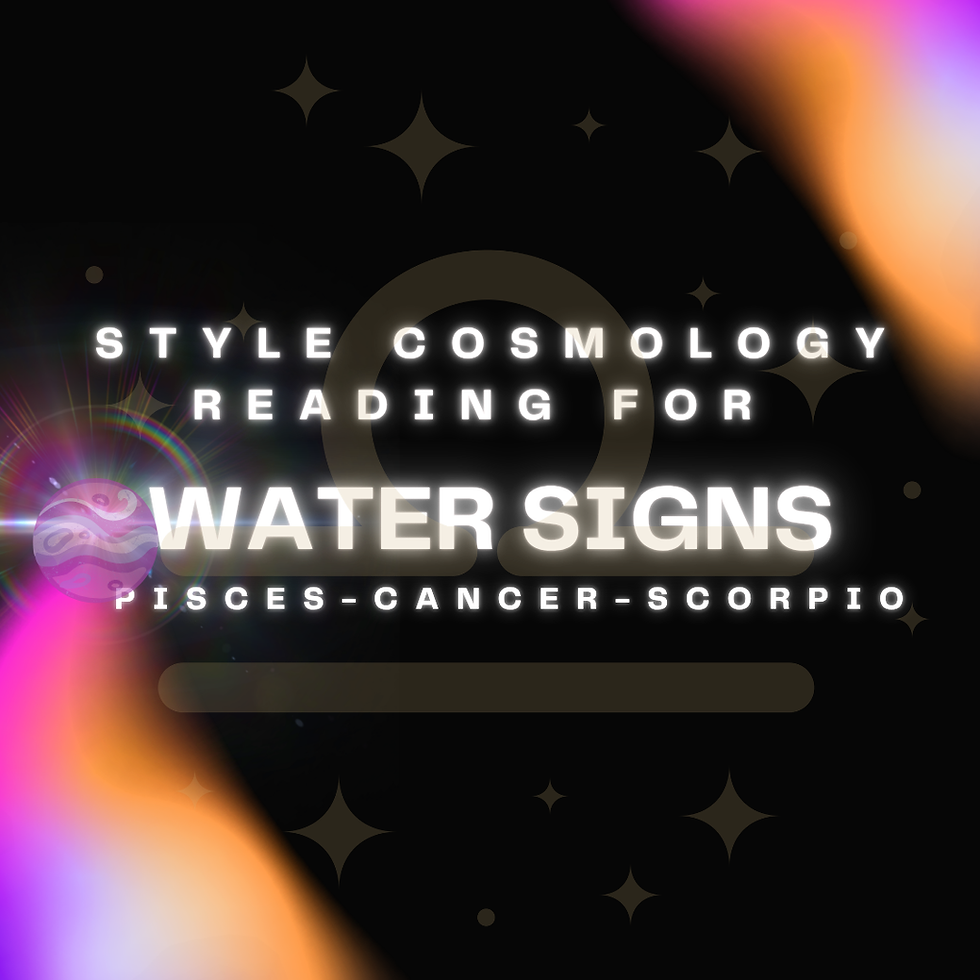Water Sign Style Cosmology Reading ✧ Libra Season ✧