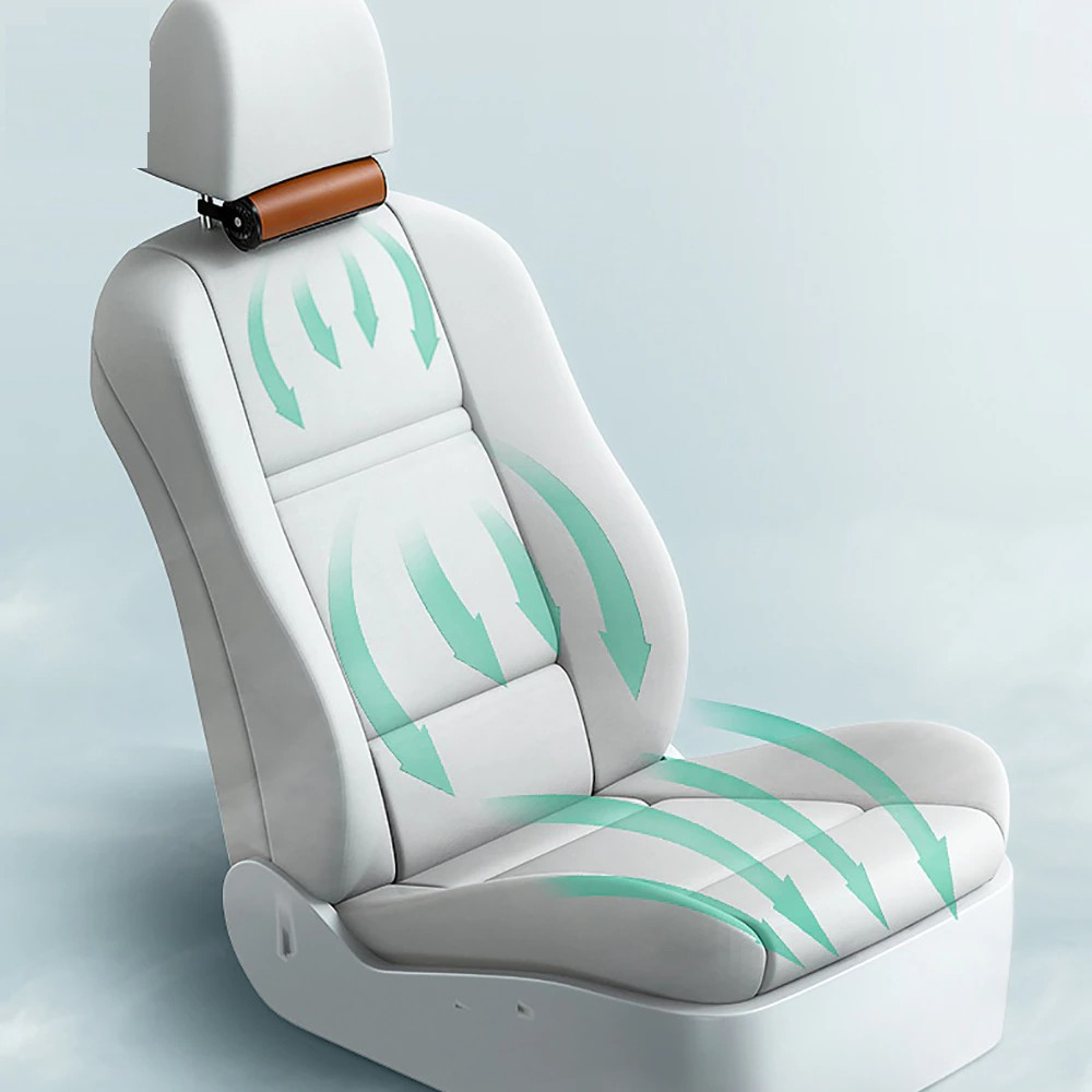 Car Interior Rear Headrest Fan USB Plug