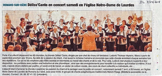 Le Dauphiné Libéré - 09.04.2018