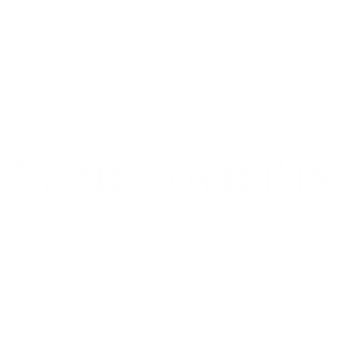 White Novartis logo