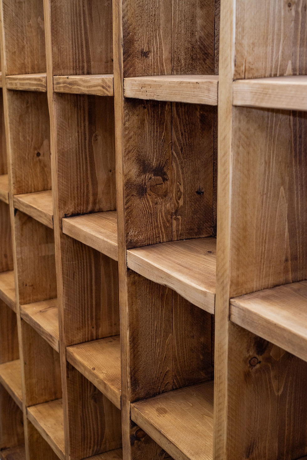Thumbnail: ***IN STOCK*** Reclaimed All Timber Rustic Bookcase 6x5 - Fits IKEA boxes