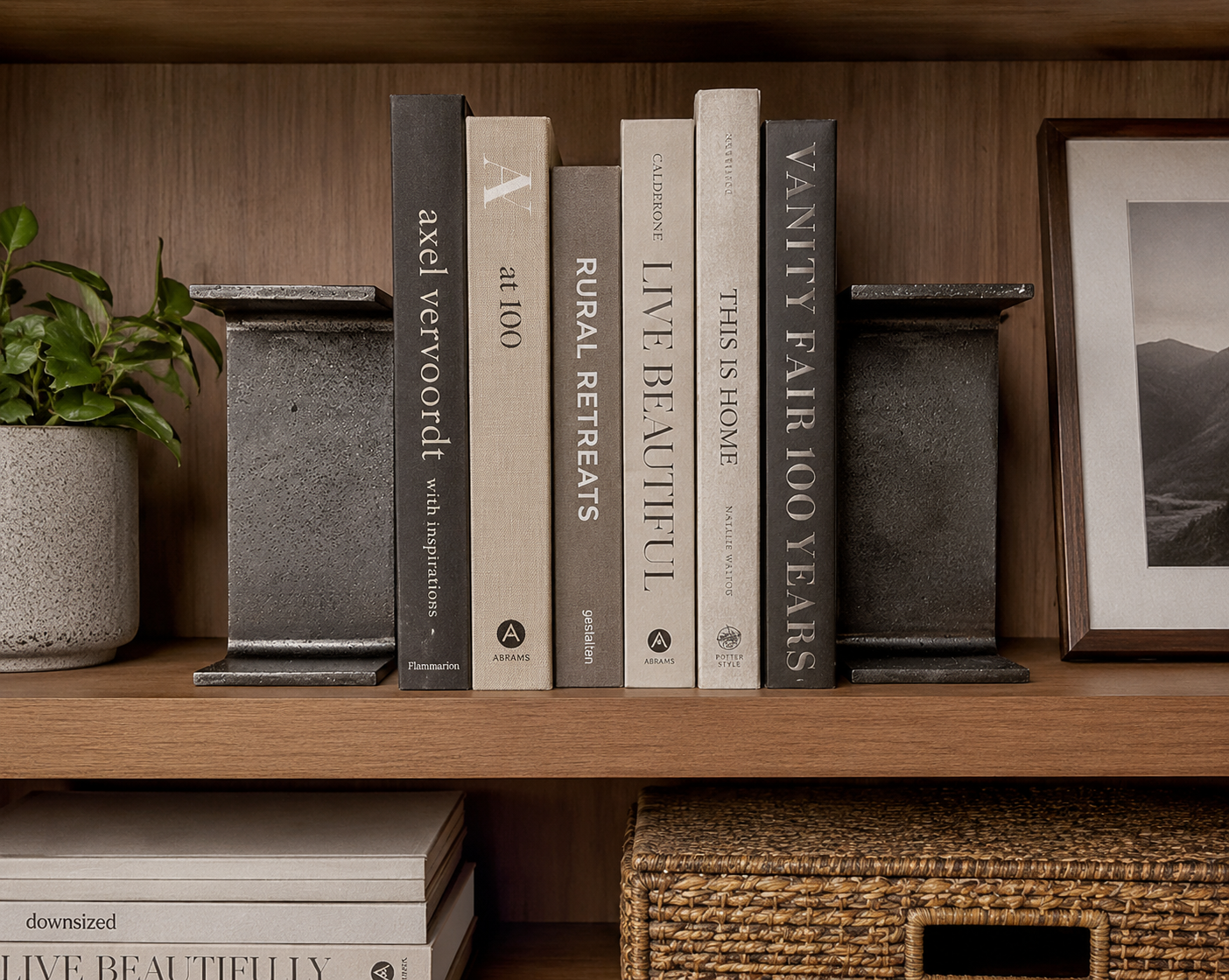 Industrial Decorative RSJ I-Beam Heavy Duty Metal Bookends For Bookcases - 804
