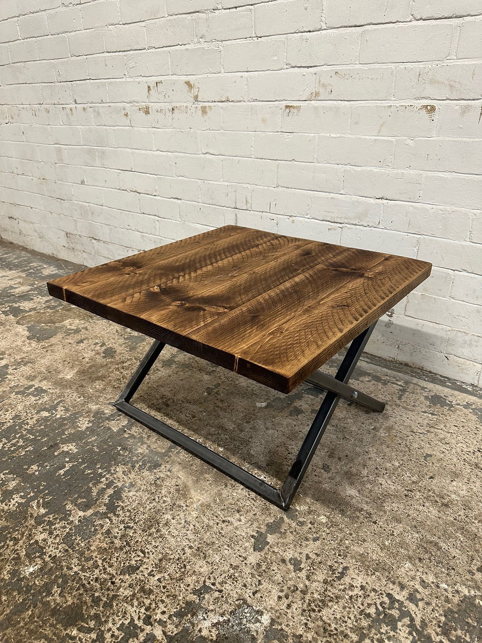 Thumbnail: Industrial Chic Reclaimed Double XX Folding Coffee Table - 761