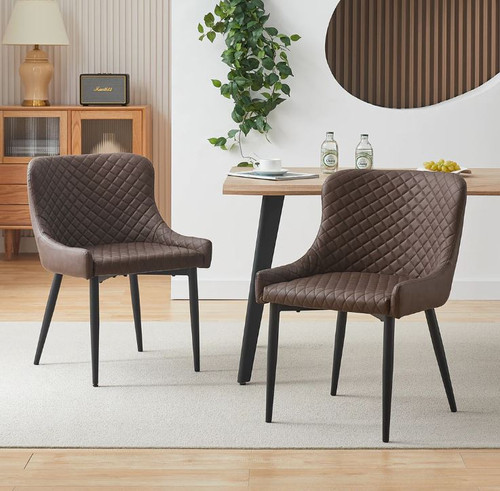 Classic Style Dining Arm Chairs Set of 2 – Dark Espresso Finish Wooden Frame with Premium Upholstered Seat, Heavy Duty Kitchen Dining Furniture, Modern Transitional Side Chairs