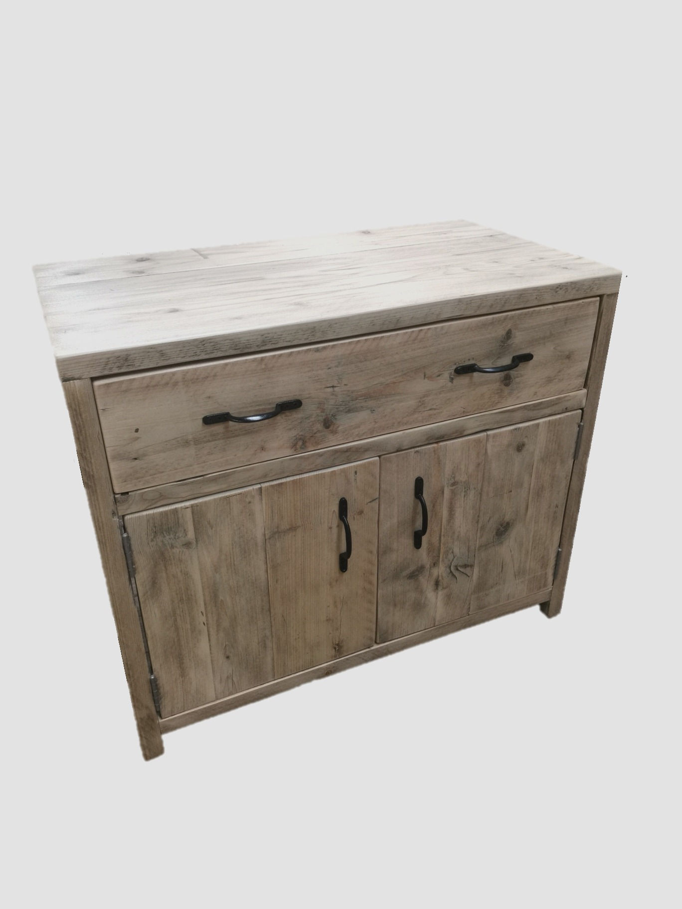 Reclaimed Industrial Rustic Bathroom Basin Washstand Sideboard with Doors-642