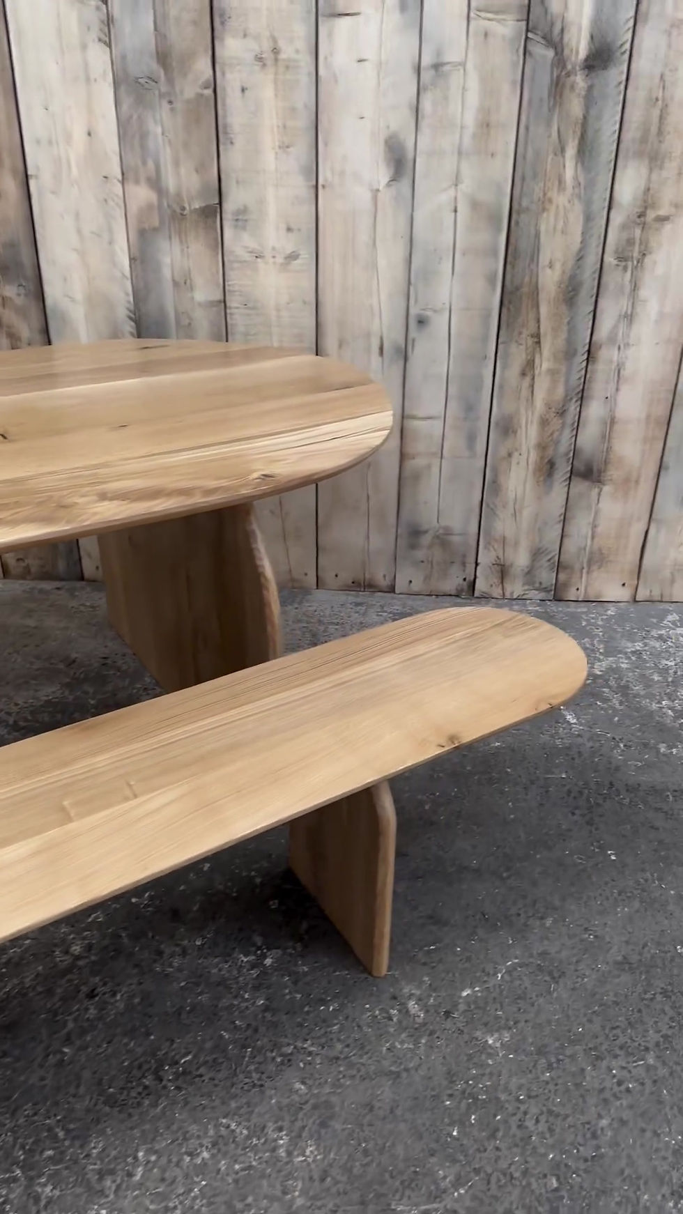 Thumbnail: Seville Oval Full Stave Solid Oak All Timber Dining Table - 781