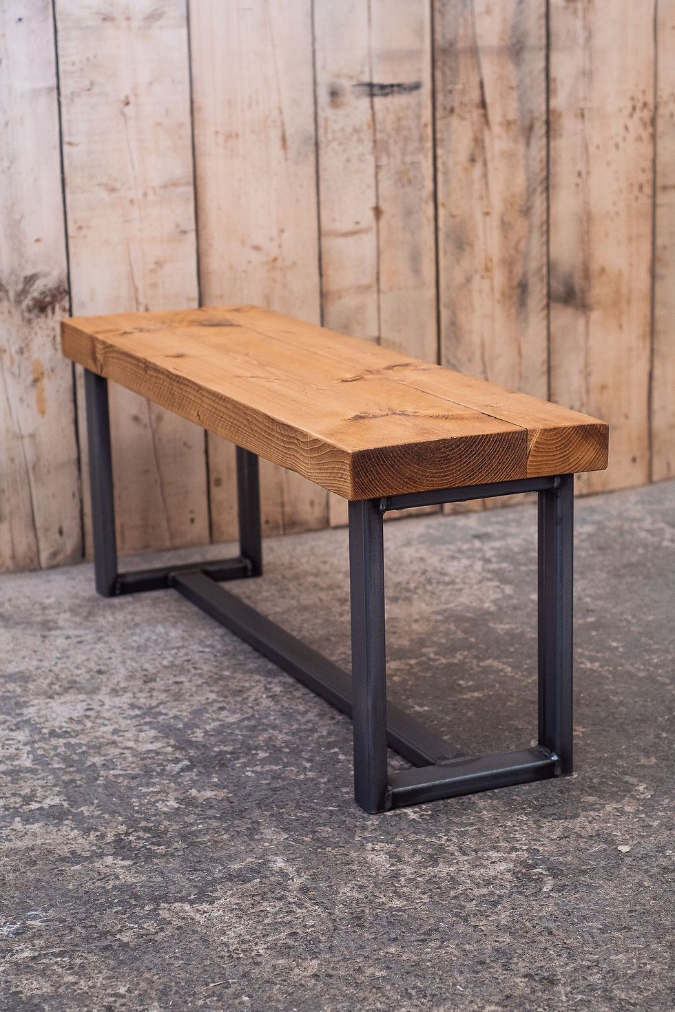 Thumbnail: Industrial Chic Reclaimed Matching Bench for Classic Square Tables-620