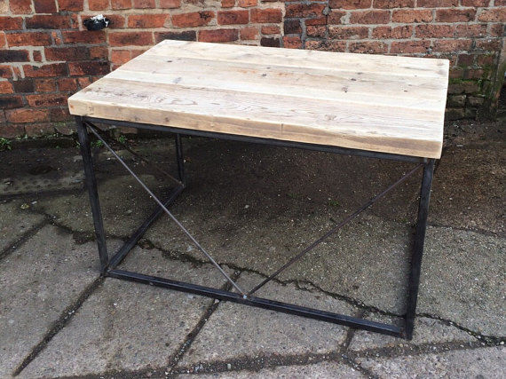 Thumbnail: Industrial Chic Reclaimed Custom Office Desk / Bar Table 082