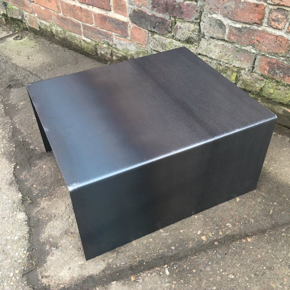 Thumbnail: Industrial Chic All Steel Cube Coffee Side Table 208