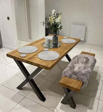 Double XX oak table