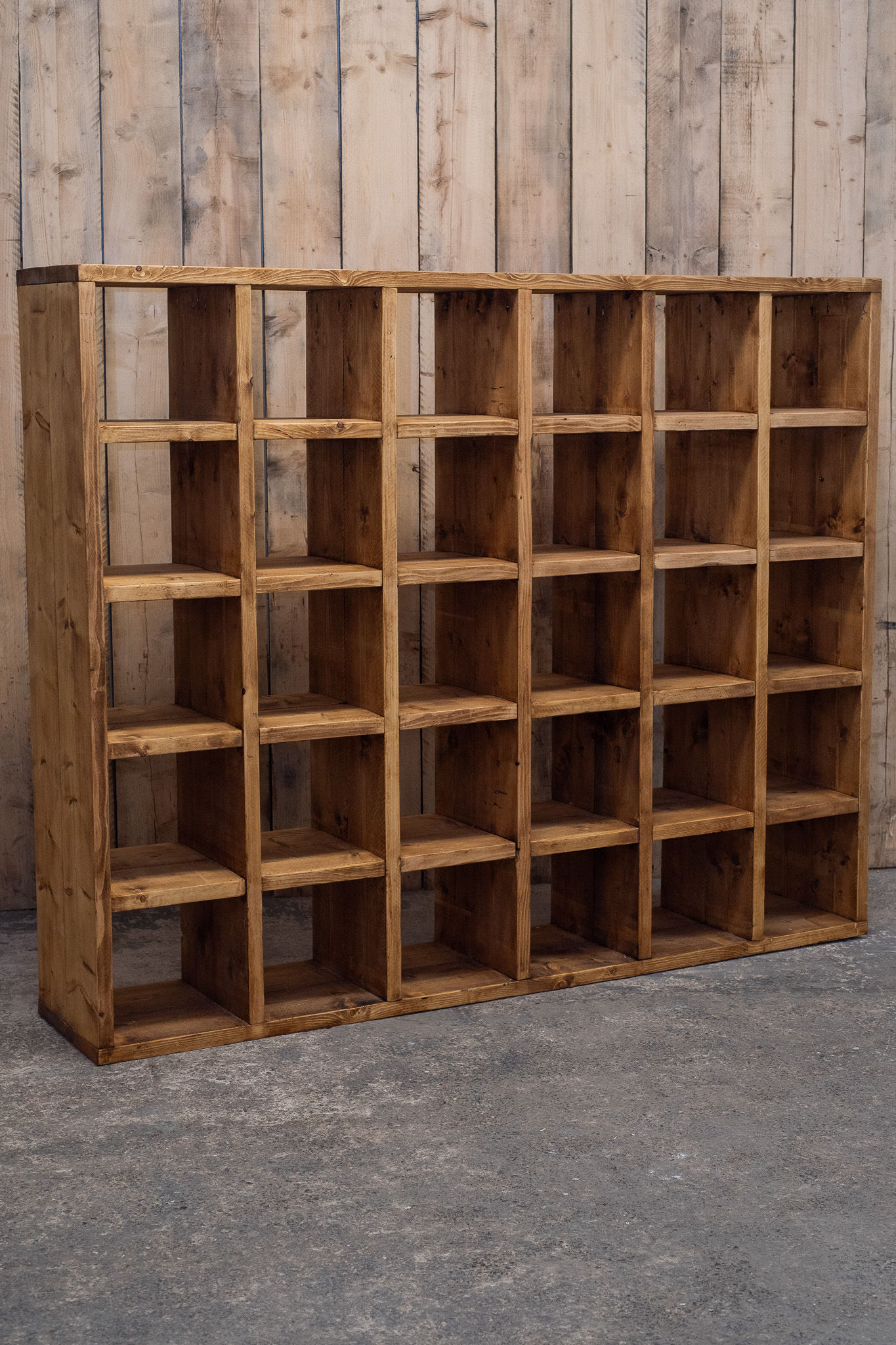 ***IN STOCK*** Reclaimed All Timber Rustic Bookcase 6x5 - Fits IKEA boxes