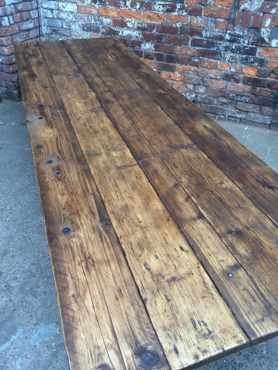 Thumbnail: Reclaimed Industrial Chic Pipe 10-12 Seater Conference Office Table 235