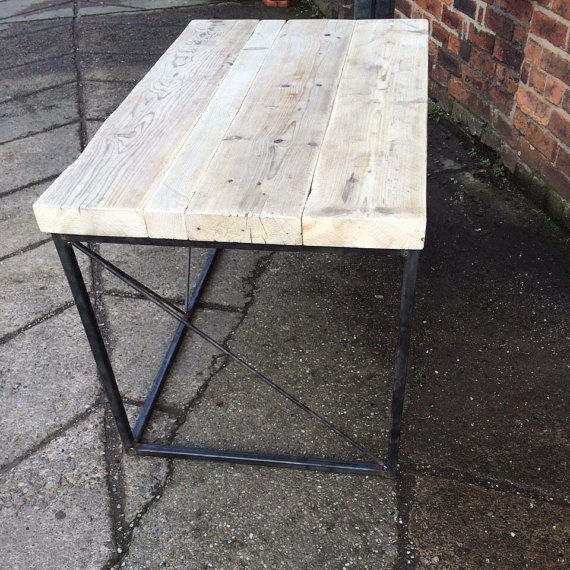 Thumbnail: Industrial Chic Reclaimed Custom Office Desk / Bar Table 082