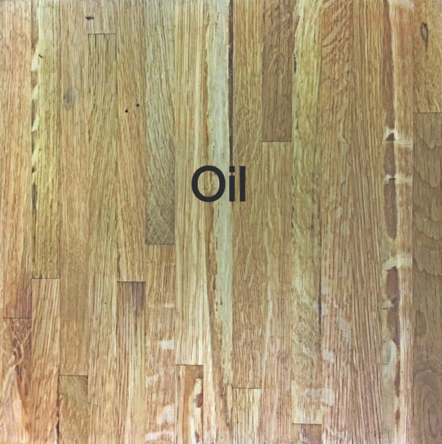 Thumbnail: Oak Block Top Custom Coffee Table with Steel Base 305