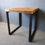 Thumbnail: Reclaimed Industrial Chic 2-Seater Cafe, Bar Table Steel Base - 347