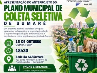 Plano Municipal de Coleta Seletiva de Sumaré