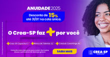 Semana de desconto de 15% na anuidade!!