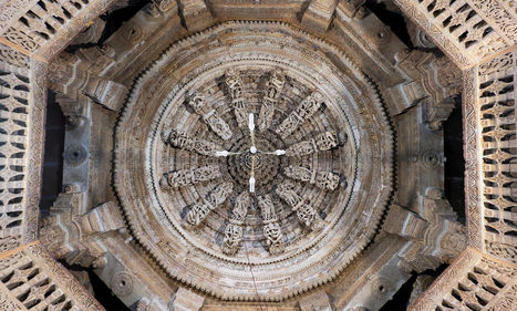 Jain temple, Jaisalmer, India, tourist attraction, carving, architecture, interior