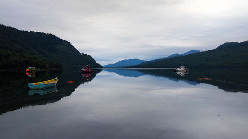 chile, puyuhuapi, lake