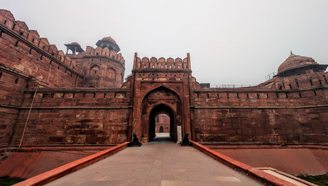 India, delhi, old delhi, red fort, gate