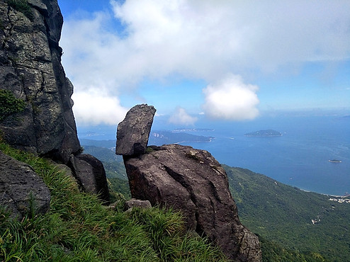 hong kong, hiking, trail, mountain, view, scenery, lantau