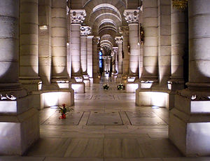 crypt, catedral de almudena, madrid, spain