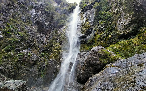 Chile, queulat national park, hike, trek, mountain, salto el condor, waterfall
