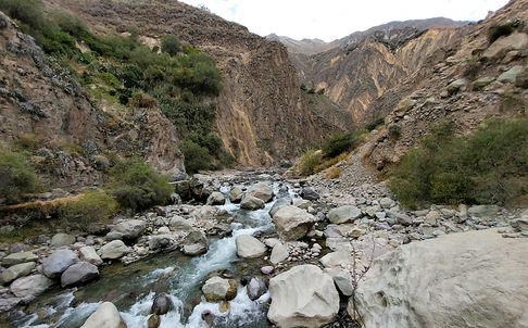 Peru, Colca Canyon, hike, trek, view, mountains