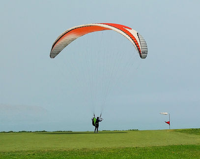 Peru, Lima, city, malecon, coast, shore, parachute, paragliding