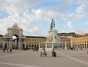 comercio square, lisbon, portugal
