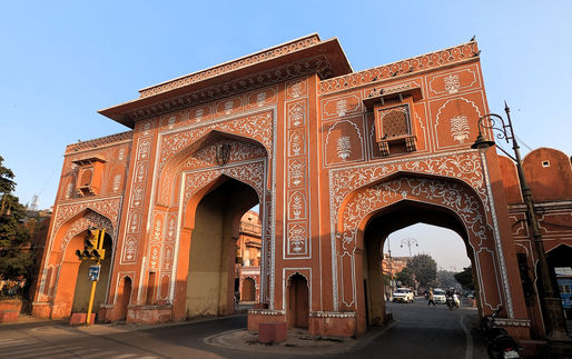 India, Jaipur, pink city, travel, tourist attraction, city gate, old town